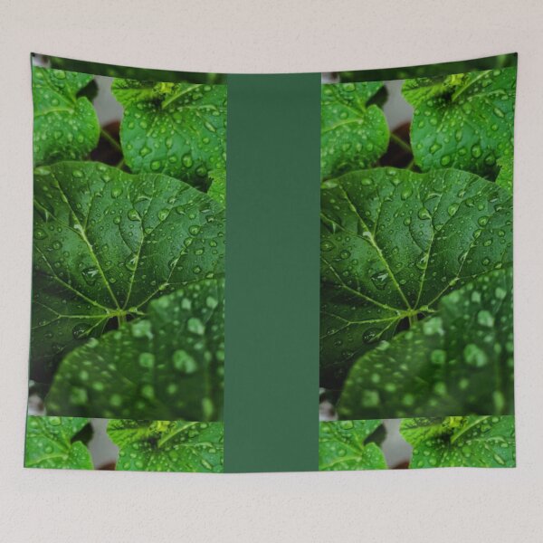 Item preview, Green Plant with Water Droplets designed and sold by Dew Drop Designs.
