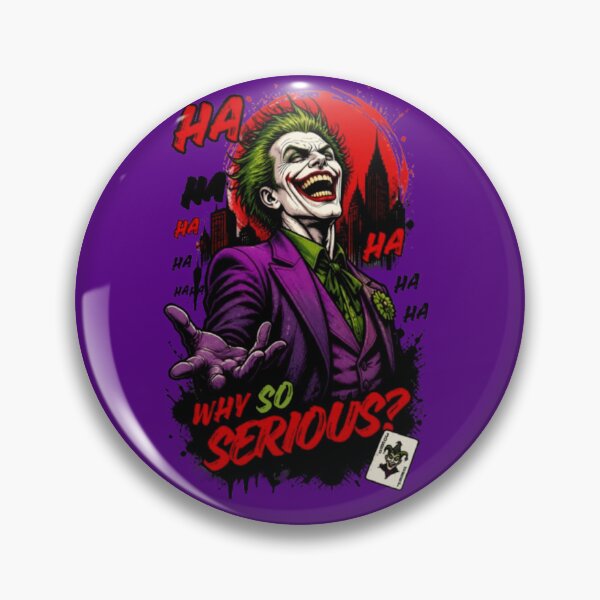 Item preview, Why So Serious? - Joker Laughing Graphic Art designed and sold by PoppaBear71.