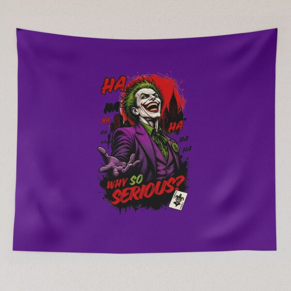 Item preview, Why So Serious? - Joker Laughing Graphic Art designed and sold by PoppaBear71.