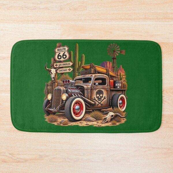 Item preview, Route 66 Rat Rod Desert Truck 1776-2026 designed and sold by Normandy Road Heritage™ - Vintage Garage Art.