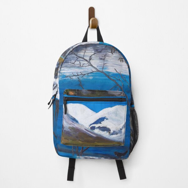 Item preview, Mirrored blue alpine lake, March Atmosphere landscape mountain glacial lake painting fine art print by Nikolai Astrup designed and sold by Jéanpaul Ferro.
