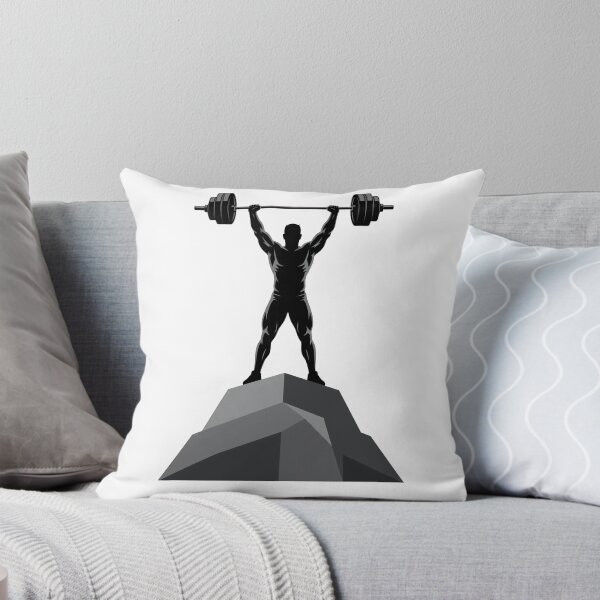 Item preview, Weightlifter Silhouette Overhead Press on Rock Peak designed and sold by Zeroserio.