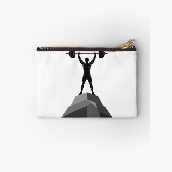 Item preview, Weightlifter Silhouette Overhead Press on Rock Peak designed and sold by Zeroserio.