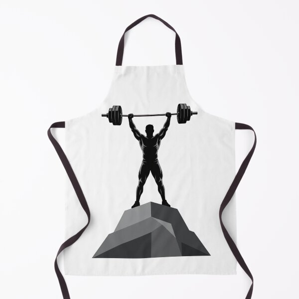 Item preview, Weightlifter Silhouette Overhead Press on Rock Peak designed and sold by Zeroserio.