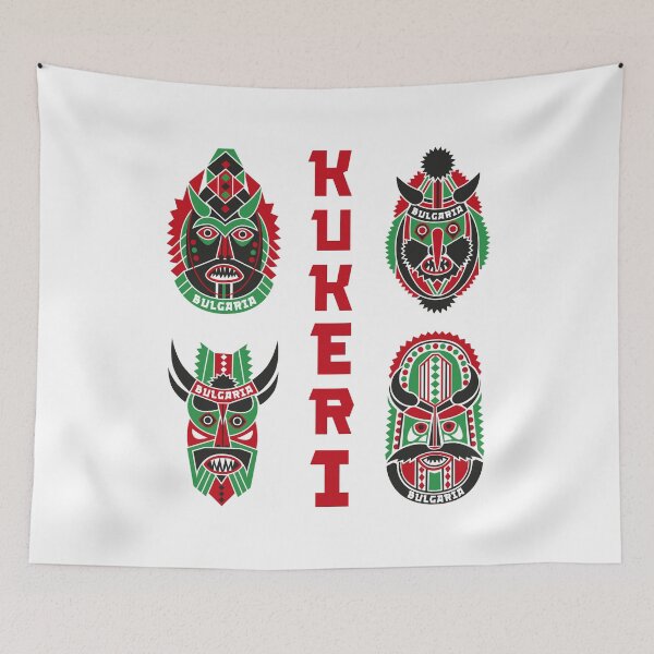Item preview, Bulgarian Kukeri Masks Traditional Folk Art designed and sold by Ekaterina  Biserova.