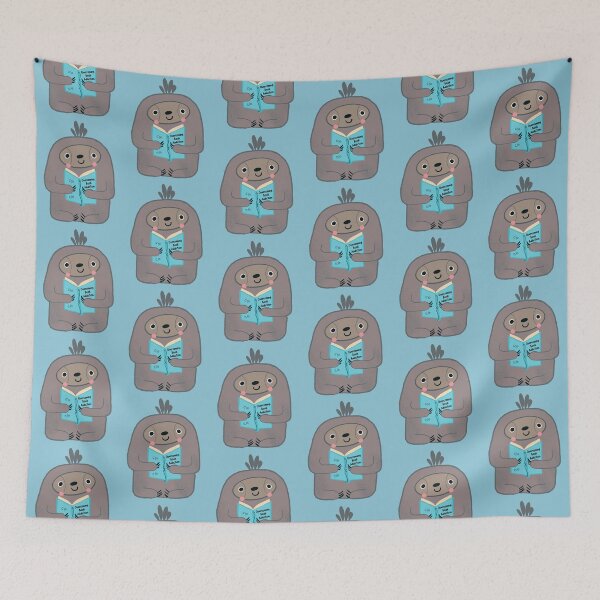 Item preview, Bookish Era Funny Sloth designed and sold by Renata Illustrata.