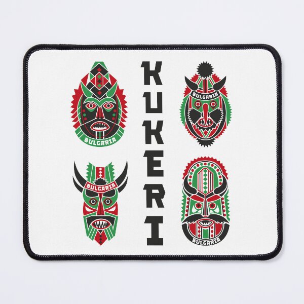 Item preview, Bulgarian Kukeri Masks Folk Art Design designed and sold by Ekaterina  Biserova.