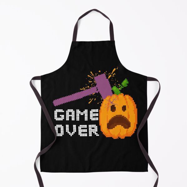 Item preview, Game Over Pixel Pumpkin Smash Retro Halloween Gamer | Light Ink Edition designed and sold by SunandShade.