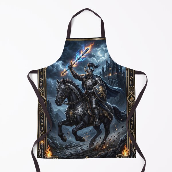 Item preview, Knight of Rods - tarot card designed and sold by Studio77-Gothic.