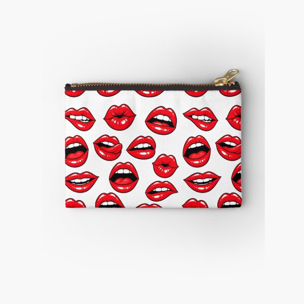 Item preview, Red Lips Pop Art Pattern – Bold Comic Book Kisses & Retro Lip Design designed and sold by Ink Matrix.