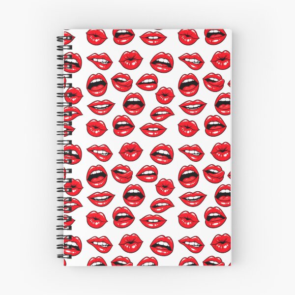Item preview, Red Lips Pop Art Pattern – Bold Comic Book Kisses & Retro Lip Design designed and sold by Ink Matrix.