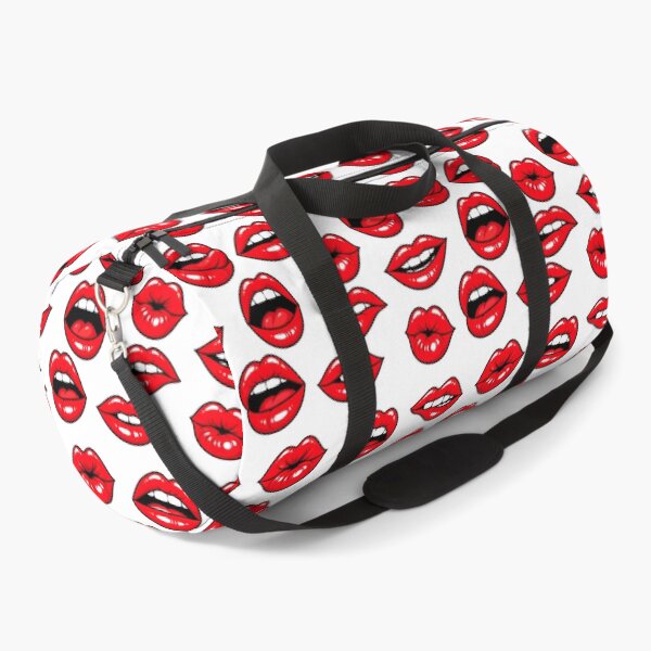 Item preview, Red Lips Pop Art Pattern – Bold Comic Book Kisses & Retro Lip Design designed and sold by Ink Matrix.