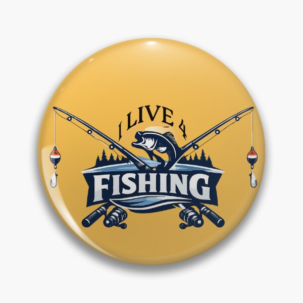 Item preview, I Live four fishing bass fishing logo style illustration. designed and sold by Art-Horizon.