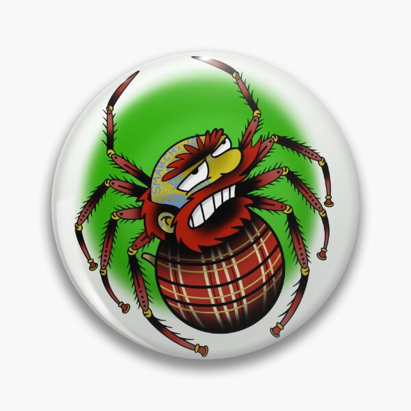 Item preview, Spider Scottish Willie Tattoo designed and sold by StillReal.