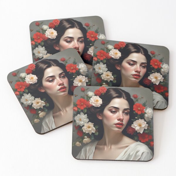 Item preview, Woman with flowers  designed and sold by MK26Designs.