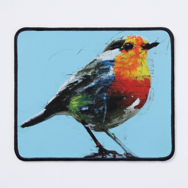 Item preview, Blue background robin robin designed and sold by Didier Chastan.