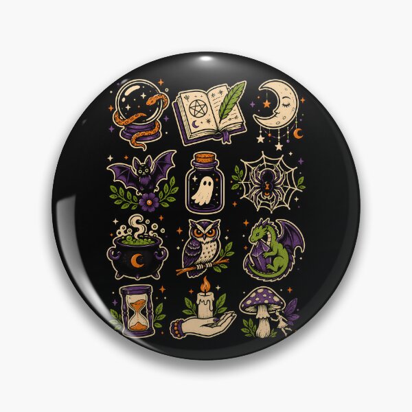 Item preview, Enchanting witchy elements for magical vibes halloween designed and sold by rafaeltto.