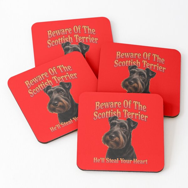 Item preview, Beware Of The Scottish Terrier He’ll Steal Your Heart Design designed and sold by fantasticdesign.