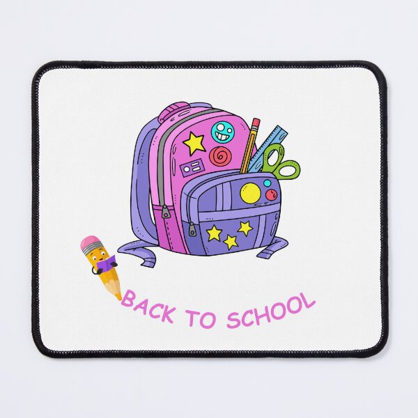 Item preview, Cute Pink Purple School Supplies Backpack – Back to School Design designed and sold by BigDigital.