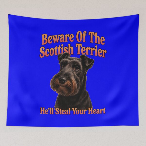 Item preview, Beware Of The Scottish Terrier He’ll Steal Your Heart Design designed and sold by fantasticdesign.