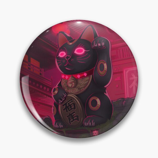 Item preview, Maneki neko pink neon designed and sold by NinkleArt.
