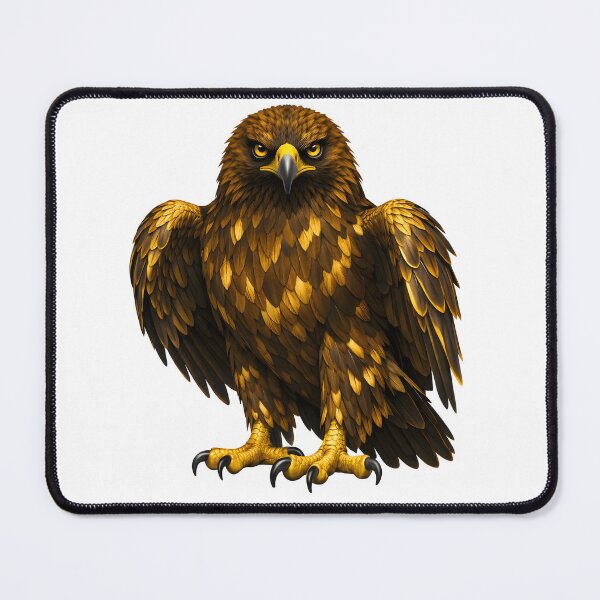 Item preview, Majestic Golden Eagle Detailed Art Illustration designed and sold by AmirArtisanVibe.