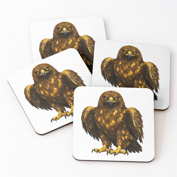 Artikelvorschau, Majestätischer Steinadler – detaillierte Kunstillustration entworfen und verkauft von AmirArtisanVibe.