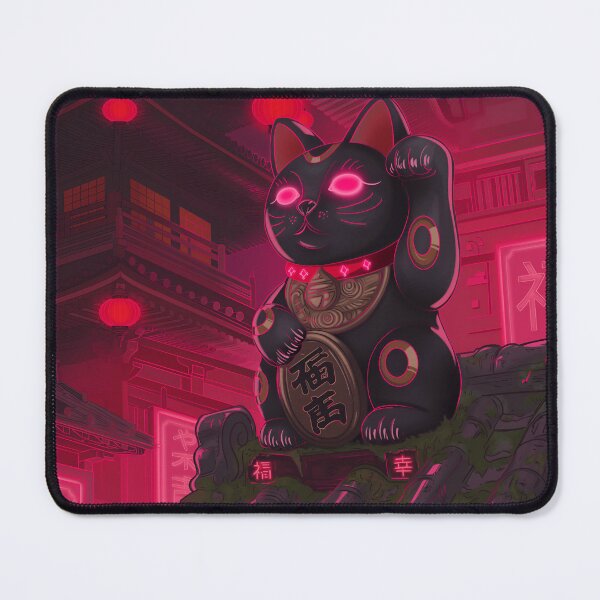 Item preview, Maneki neko pink neon designed and sold by NinkleArt.