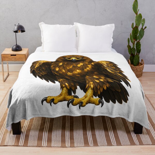 Item preview, Majestic Golden Eagle Detailed Art Illustration designed and sold by AmirArtisanVibe.