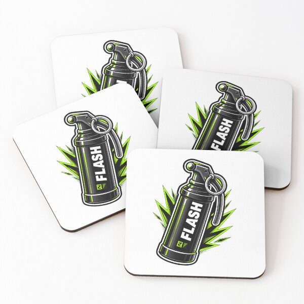 Item preview, Neon Green Flash Grenade Gaming Sticker designed and sold by 3dleonardo.