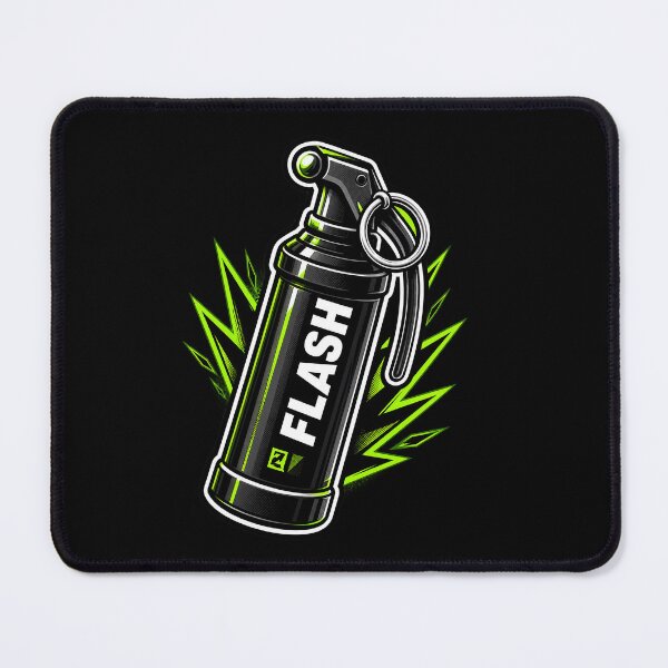 Item preview, Neon Green Flash Grenade Gaming Sticker designed and sold by 3dleonardo.