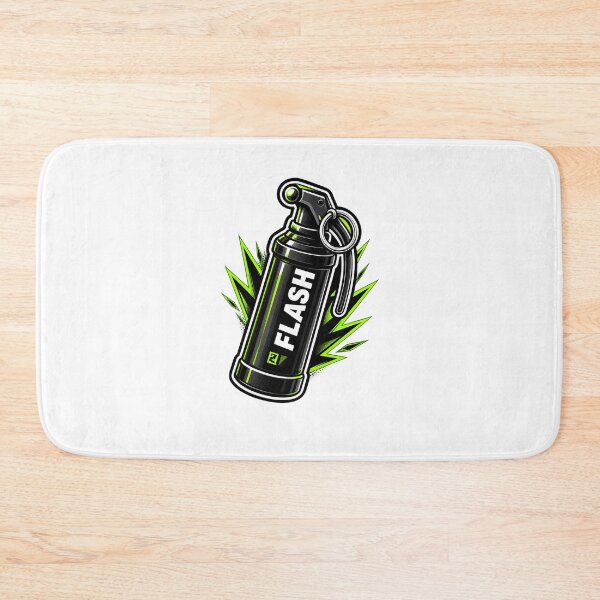 Item preview, Neon Green Flash Grenade Gaming Sticker designed and sold by 3dleonardo.