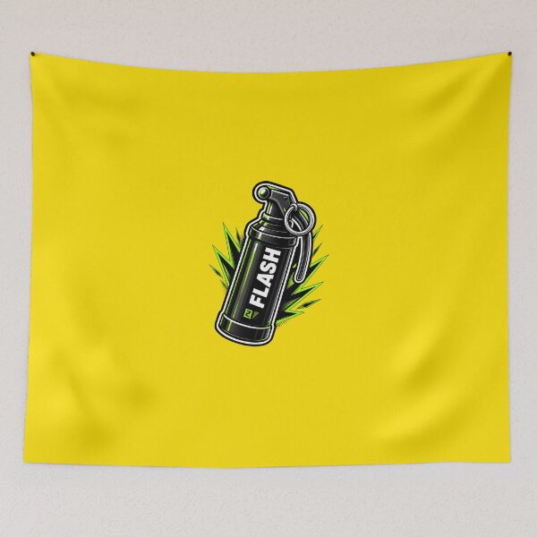 Item preview, Neon Green Flash Grenade Gaming Sticker designed and sold by 3dleonardo.