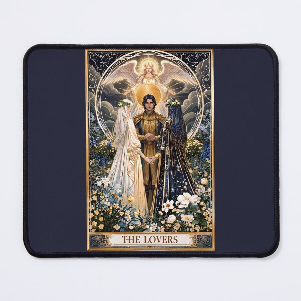 Item preview, The Lovers Tarot Card | Gothic Romantic Occult Art designed and sold by MythicMood.