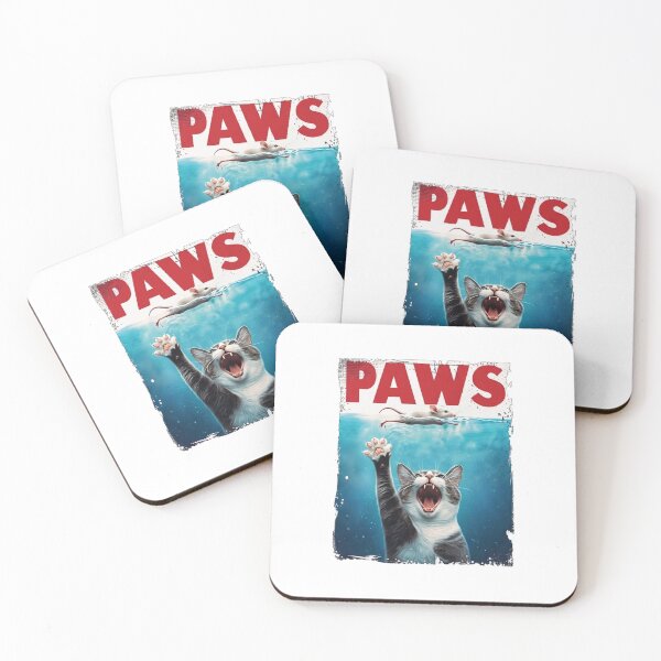 Item preview, PAWS Parody - Funny Cat and Mouse Underwater Movie Poster designed and sold by Shopeon Designs.