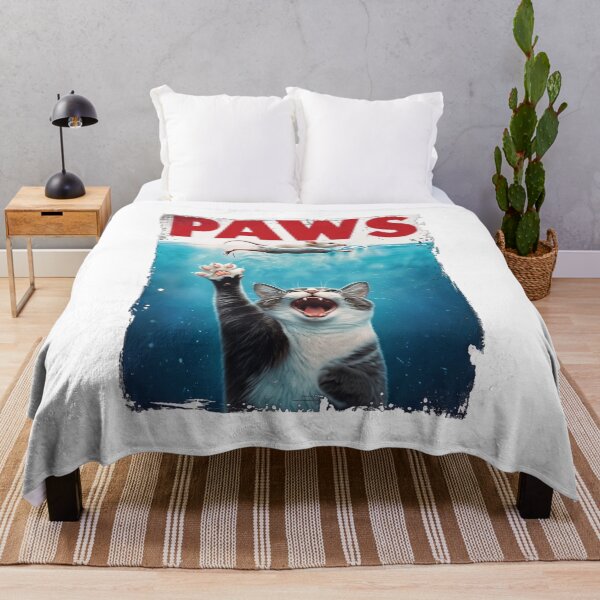 Item preview, PAWS Parody - Funny Cat and Mouse Underwater Movie Poster designed and sold by Shopeon Designs.