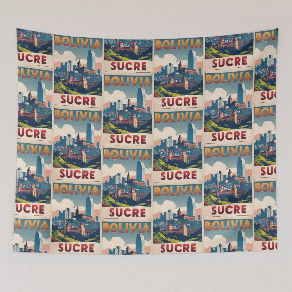 Item preview, Sucre Bolivia Vintage Travel Tourism designed and sold by TravelersGems.