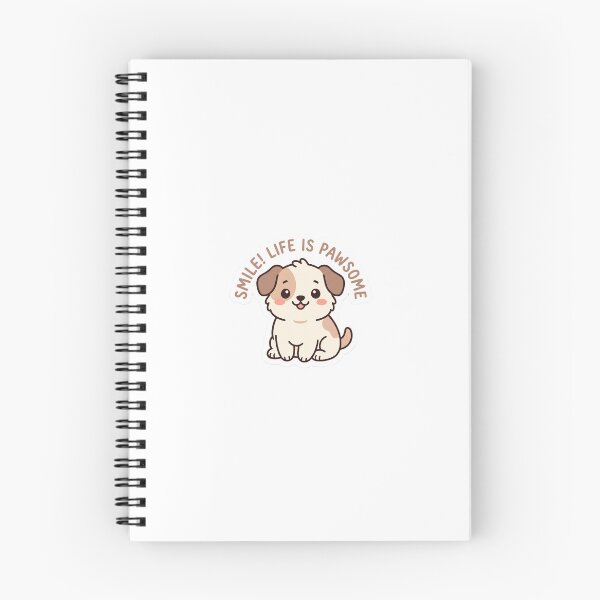 Item preview, Cute Kawaii Puppy Smile Life Is Pawsome Sticker designed and sold by adyaandaspire.