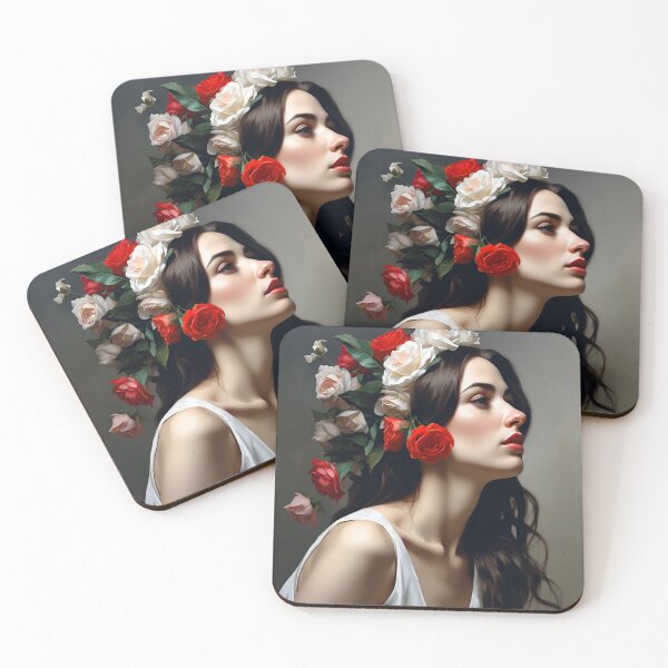 Item preview, Woman with flowers designed and sold by MK26Designs.