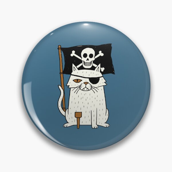 Item preview, Captain Whiskers Pirate Cat designed and sold by Studio Bootleg.