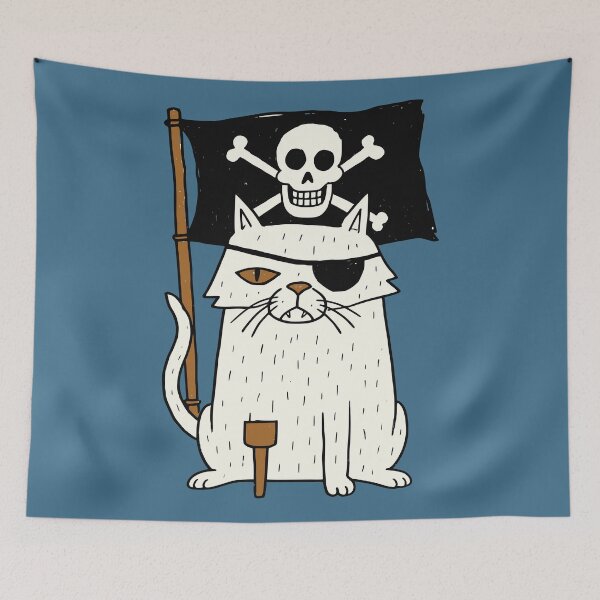 Item preview, Captain Whiskers Pirate Cat designed and sold by Studio Bootleg.