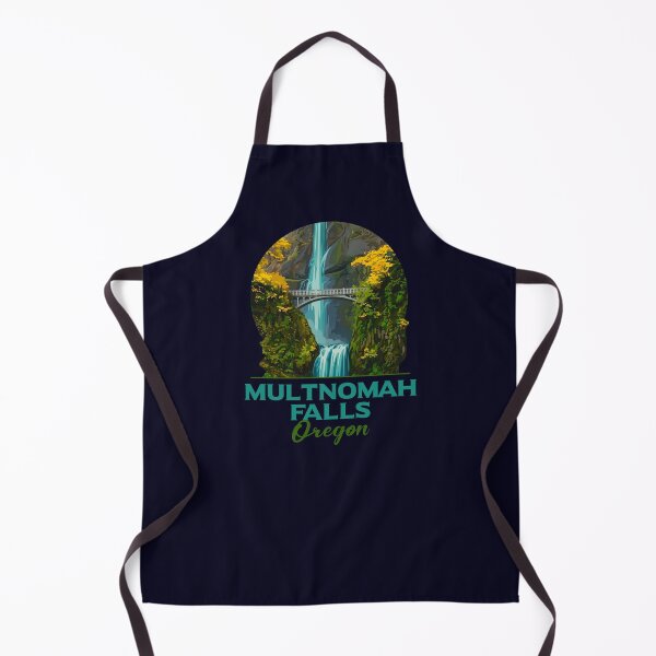 Item preview, Multnomah Falls Oregon Vintage Art designed and sold by LinaValearte.