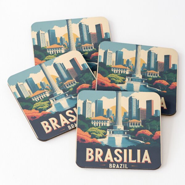 Item preview, Brasilia Brazil Vintage Travel Tourism designed and sold by TravelersGems.