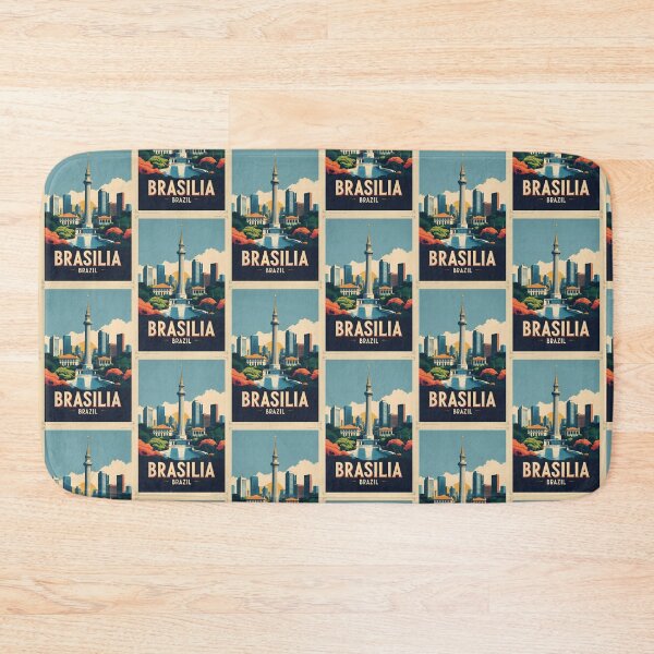 Item preview, Brasilia Brazil Vintage Travel Tourism designed and sold by TravelersGems.