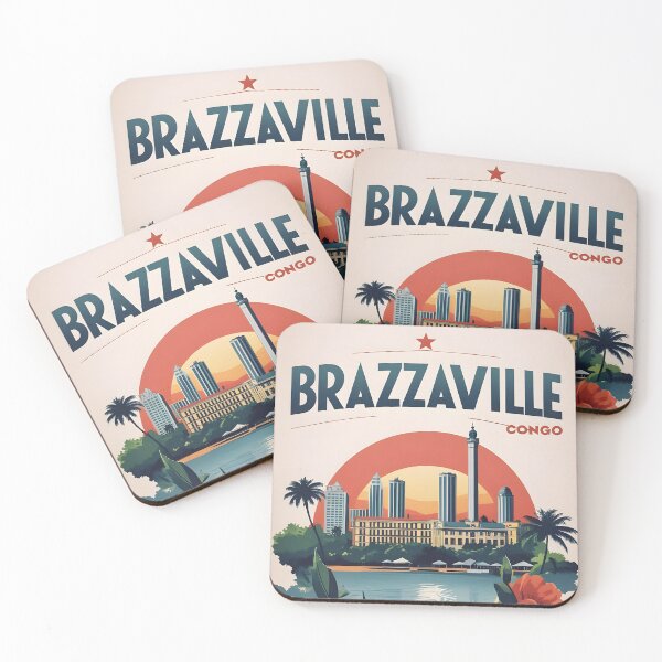 Item preview, Brazzaville Congo Vintage Travel Tourism designed and sold by TravelersGems.