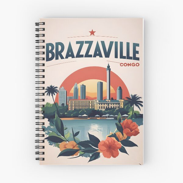 Item preview, Brazzaville Congo Vintage Travel Tourism designed and sold by TravelersGems.