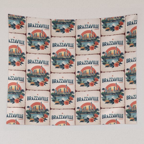 Item preview, Brazzaville Congo Vintage Travel Tourism designed and sold by TravelersGems.