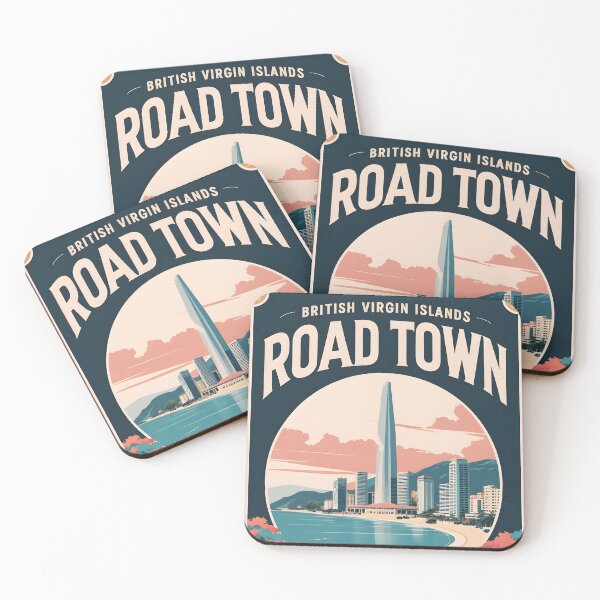 Item preview, Road Town British Virgin Islands Vintage Travel designed and sold by TravelersGems.