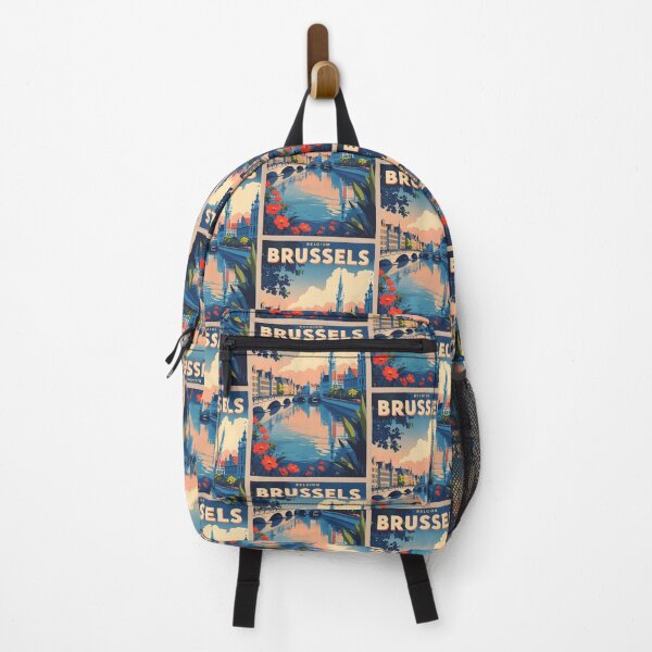 Item preview, Brussels Belgium Vintage Travel Tourism designed and sold by TravelersGems.