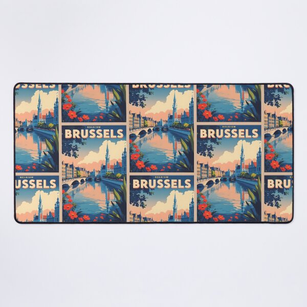 Item preview, Brussels Belgium Vintage Travel Tourism designed and sold by TravelersGems.
